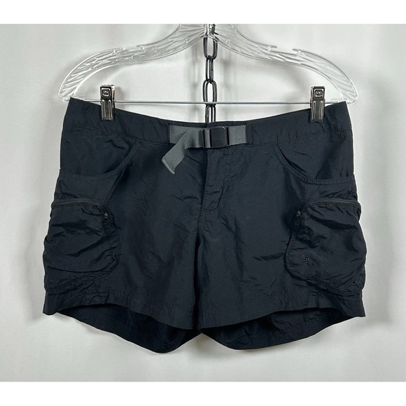 Columbia Women's Black Short Shorts Size S 4L with Belt EUC - Picture 1 of 8